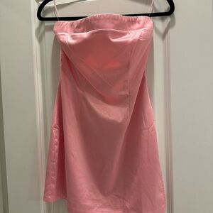 Pink Strapless Dress